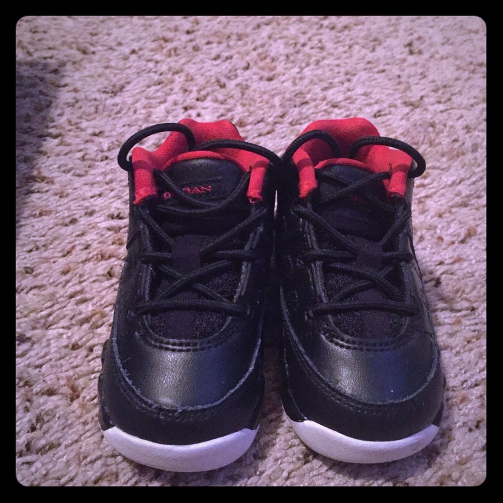 Black/Red Jordan 9